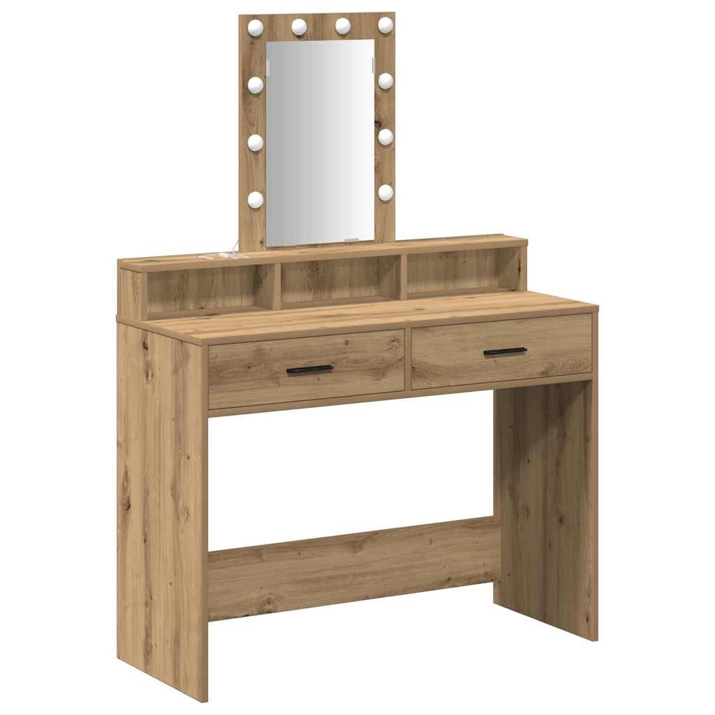vidaXL Toaletka Brązowy 100 x 41 x 140 cm Materiał drewnopochodny