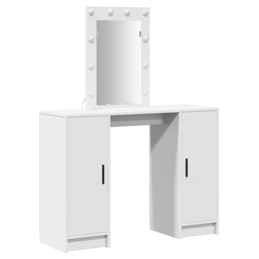 vidaXL Toaletka Biały 102 x 33 x 135 cm Materiał drewnopochodny