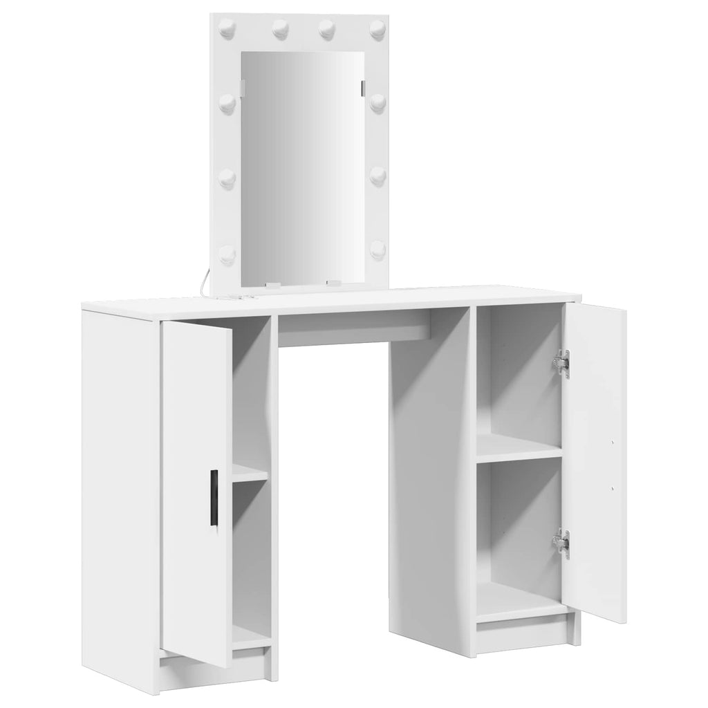 vidaXL Toaletka Biały 102 x 33 x 135 cm Materiał drewnopochodny