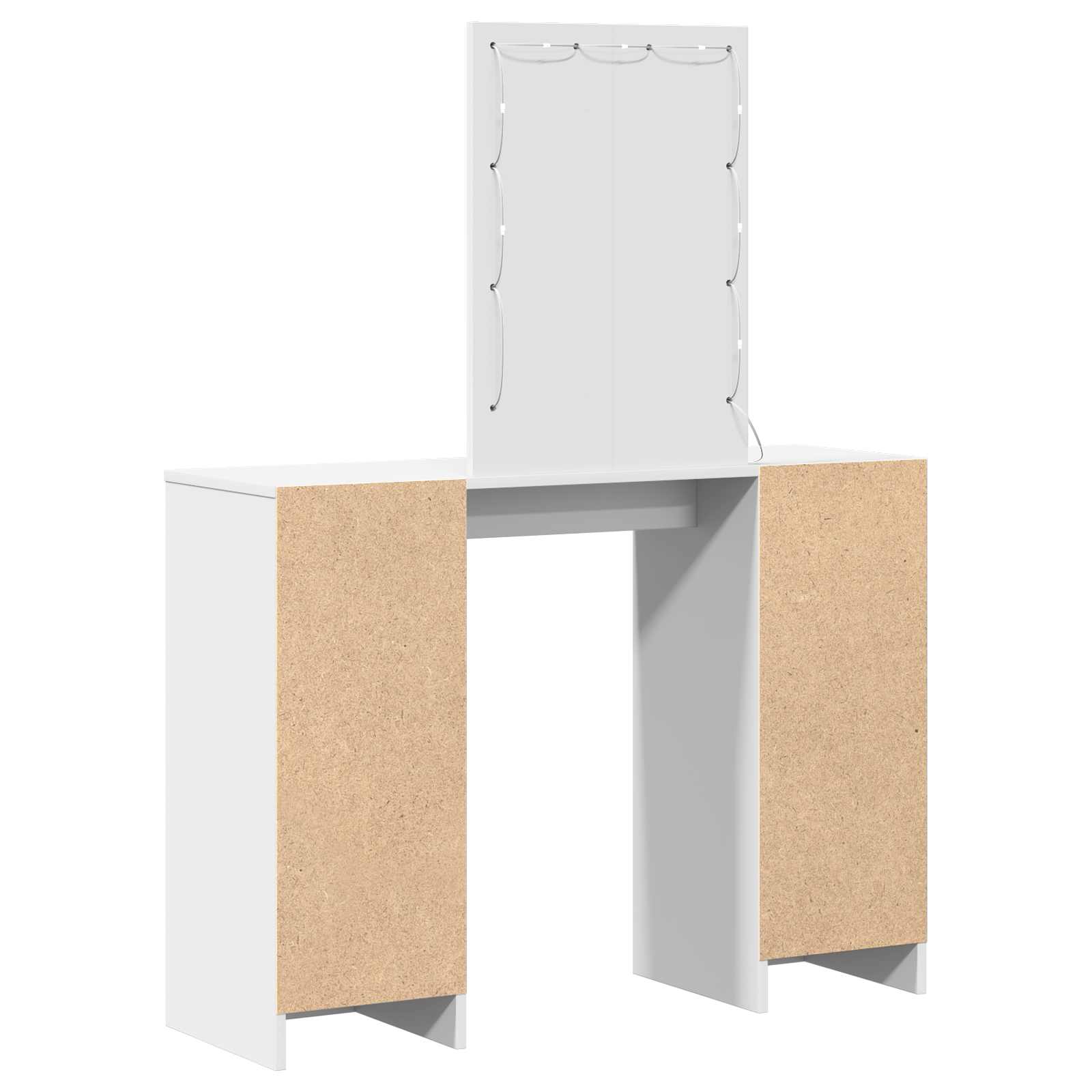 vidaXL Toaletka Biały 102 x 33 x 135 cm Materiał drewnopochodny