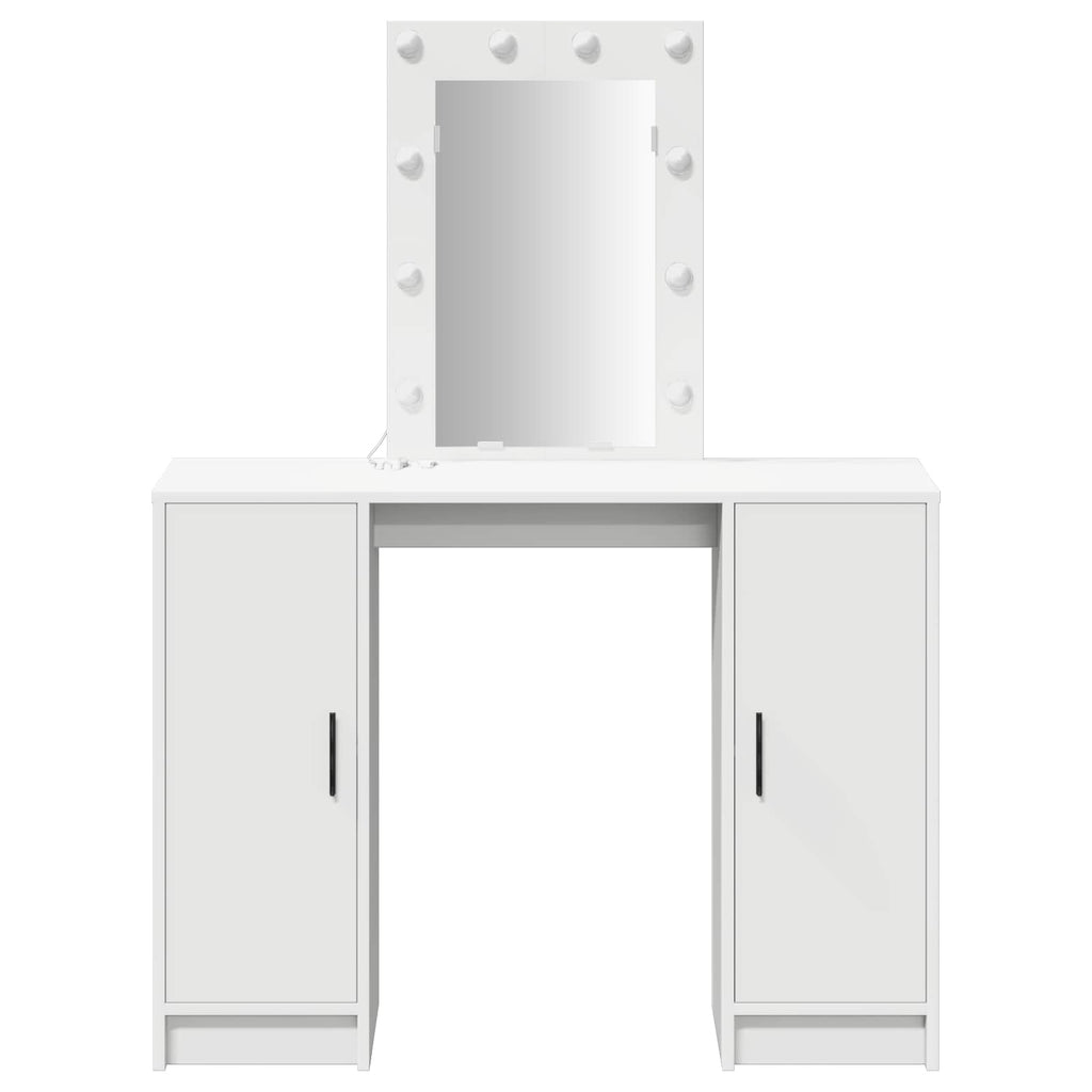vidaXL Toaletka Biały 102 x 33 x 135 cm Materiał drewnopochodny