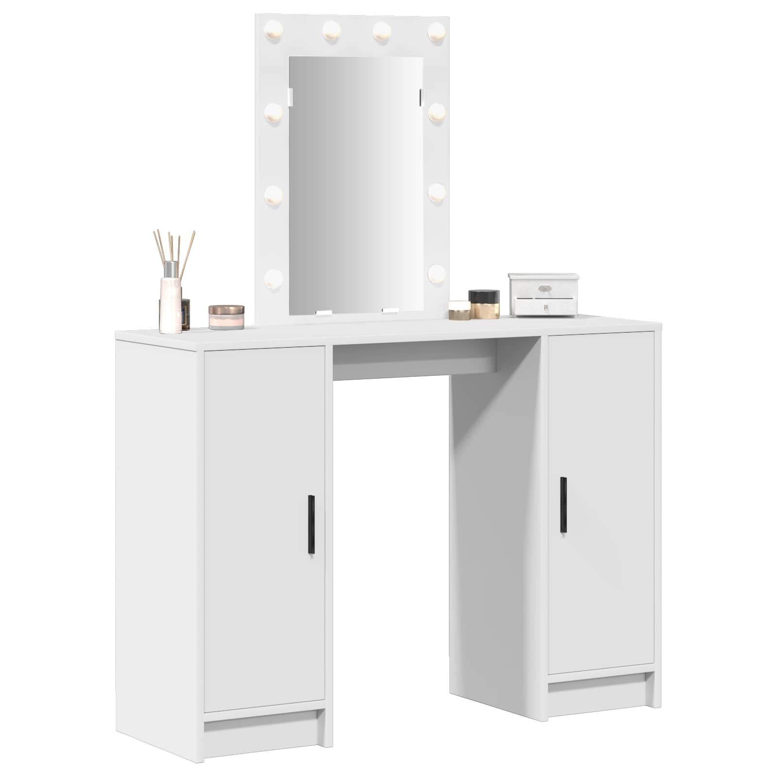 vidaXL Toaletka Biały 102 x 33 x 135 cm Materiał drewnopochodny
