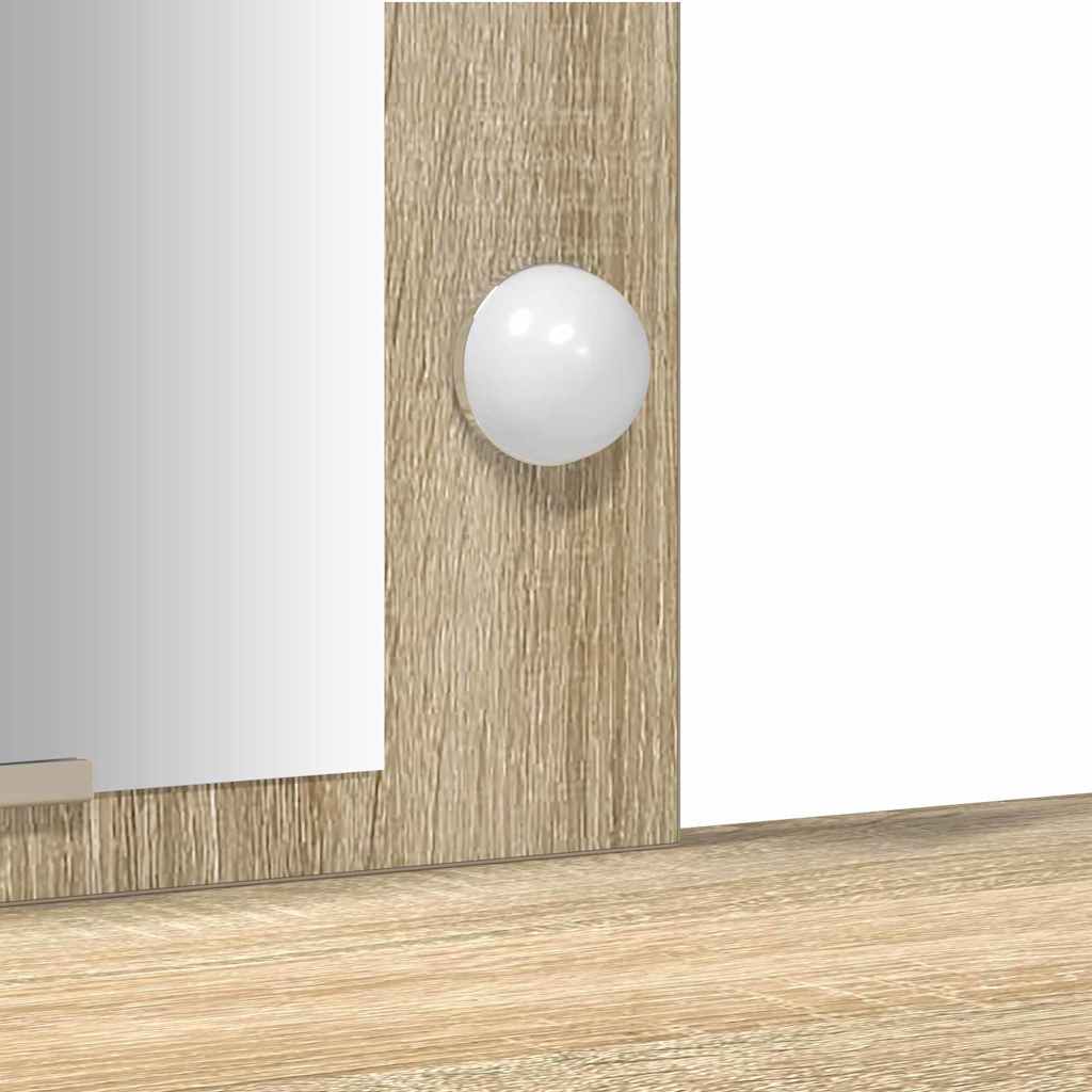 vidaXL Toaletka Brązowy 102 x 33 x 135 cm Materiał drewnopochodny