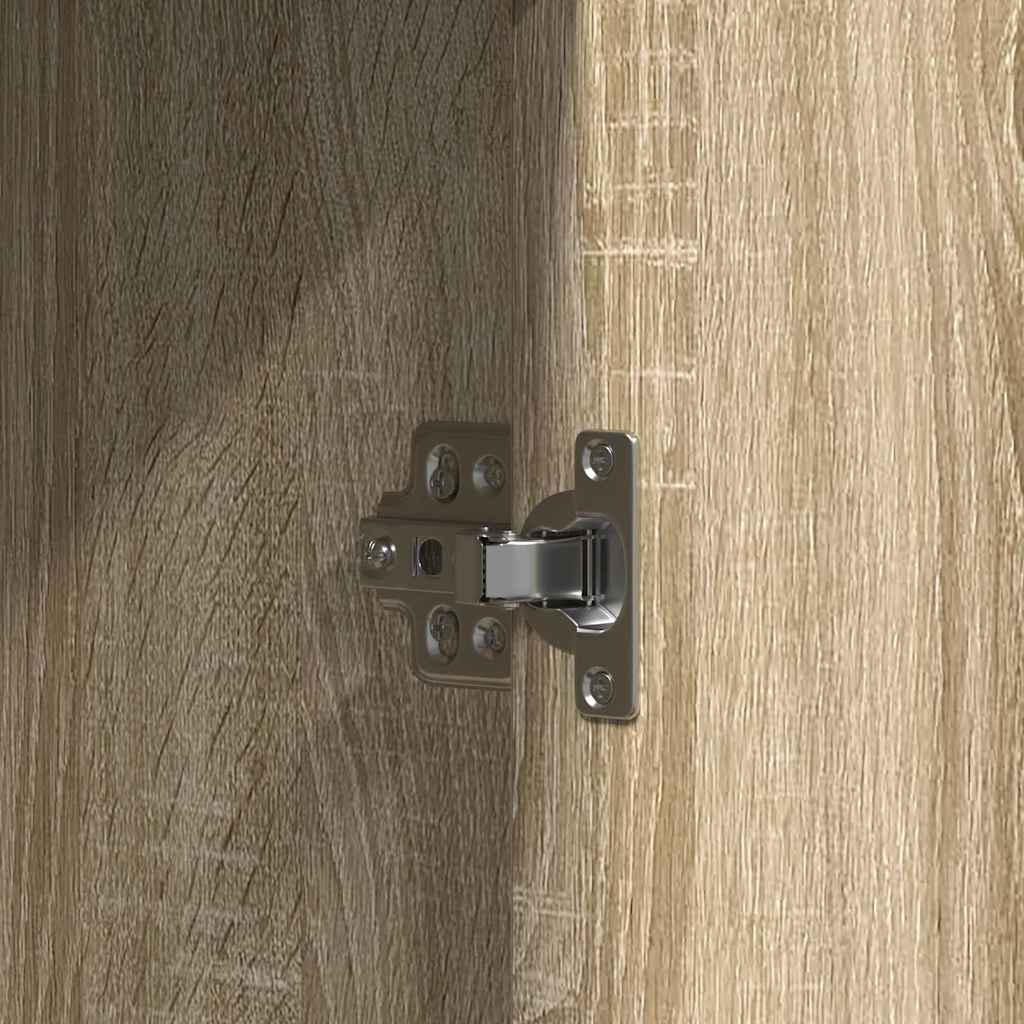 vidaXL Toaletka Brązowy 102 x 33 x 135 cm Materiał drewnopochodny