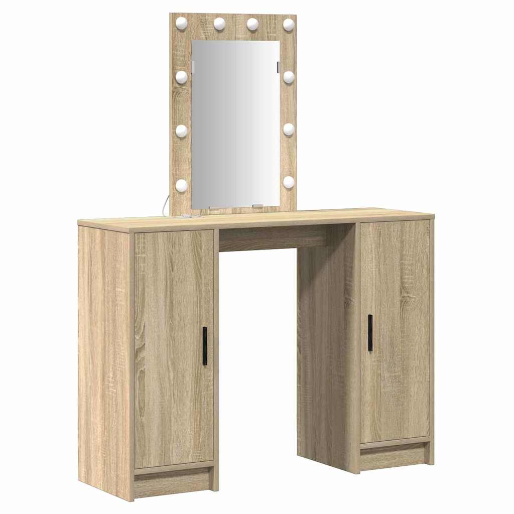 vidaXL Toaletka Brązowy 102 x 33 x 135 cm Materiał drewnopochodny