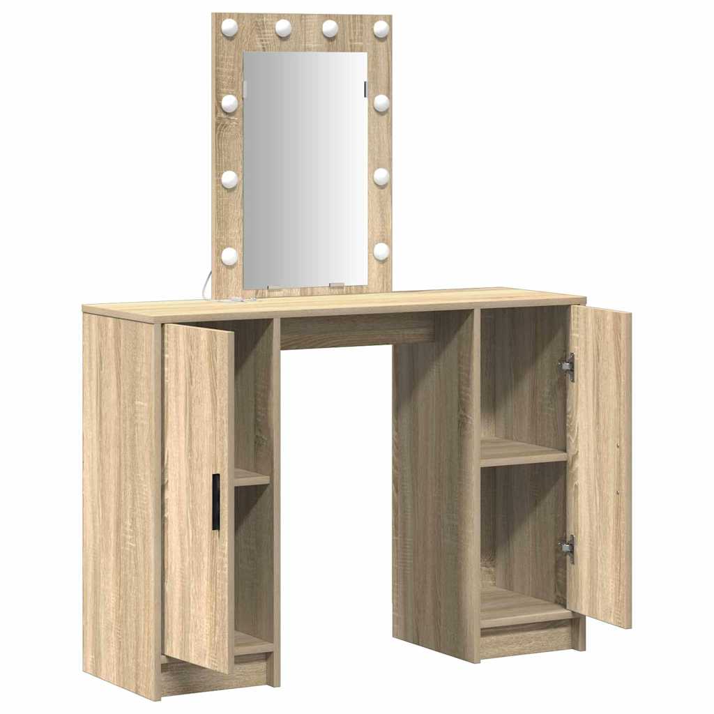 vidaXL Toaletka Brązowy 102 x 33 x 135 cm Materiał drewnopochodny