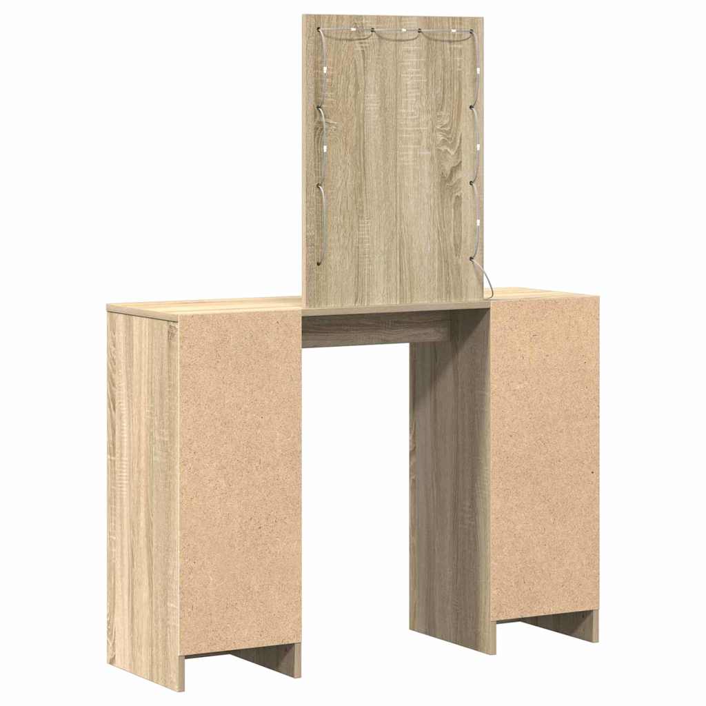 vidaXL Toaletka Brązowy 102 x 33 x 135 cm Materiał drewnopochodny