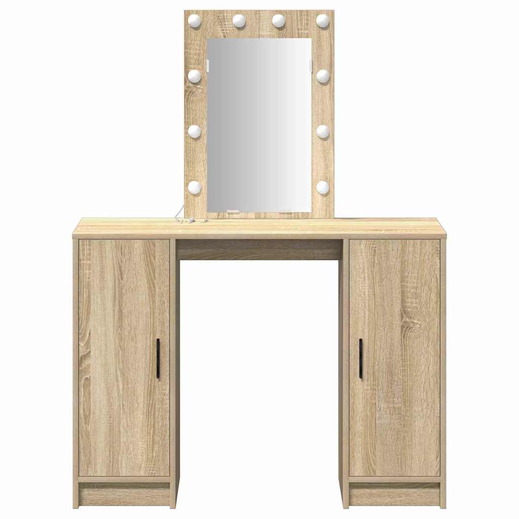 vidaXL Toaletka Brązowy 102 x 33 x 135 cm Materiał drewnopochodny