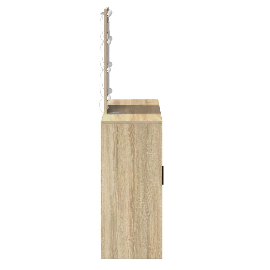 vidaXL Toaletka Brązowy 102 x 33 x 135 cm Materiał drewnopochodny