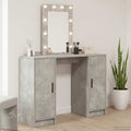 vidaXL Toaletka Jasnoszary 102 x 33 x 135 cm Materiał drewnopochodny