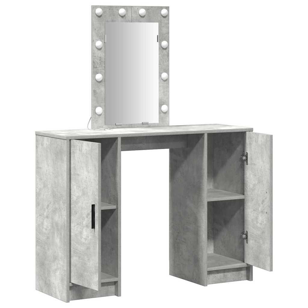 vidaXL Toaletka Jasnoszary 102 x 33 x 135 cm Materiał drewnopochodny