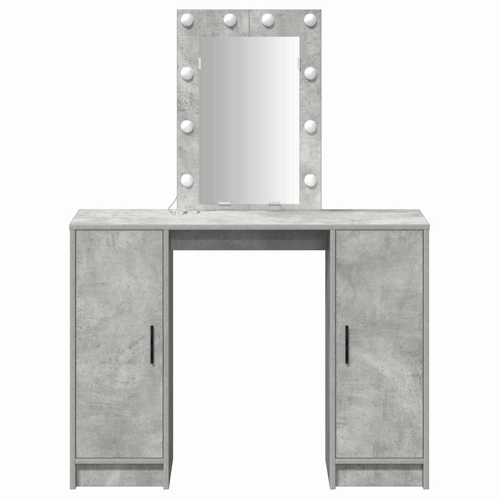 vidaXL Toaletka Jasnoszary 102 x 33 x 135 cm Materiał drewnopochodny