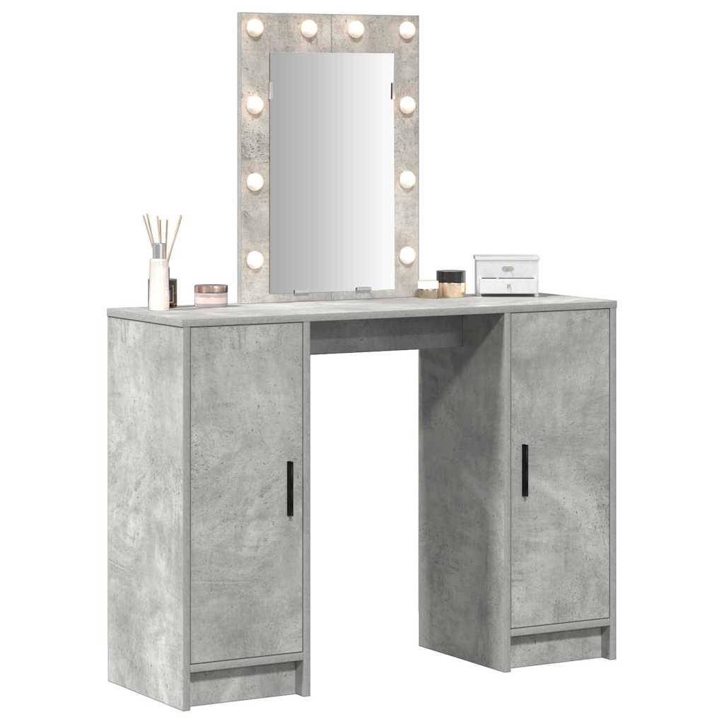 vidaXL Toaletka Jasnoszary 102 x 33 x 135 cm Materiał drewnopochodny