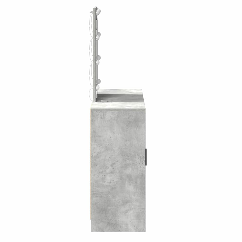 vidaXL Toaletka Jasnoszary 102 x 33 x 135 cm Materiał drewnopochodny