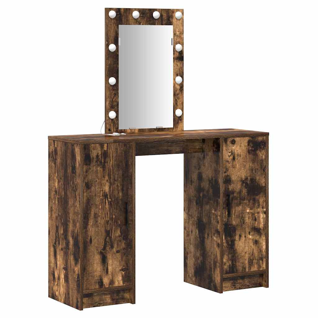 vidaXL Toaletka Brązowy 102 x 33 x 135 cm Materiał drewnopochodny