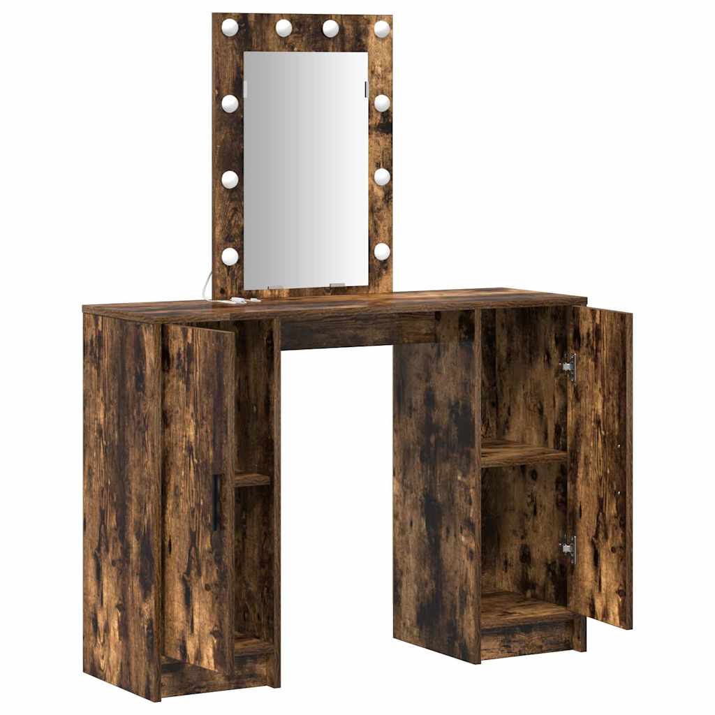 vidaXL Toaletka Brązowy 102 x 33 x 135 cm Materiał drewnopochodny