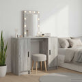 vidaXL Toaletka Szary 102 x 33 x 135 cm Materiał drewnopochodny
