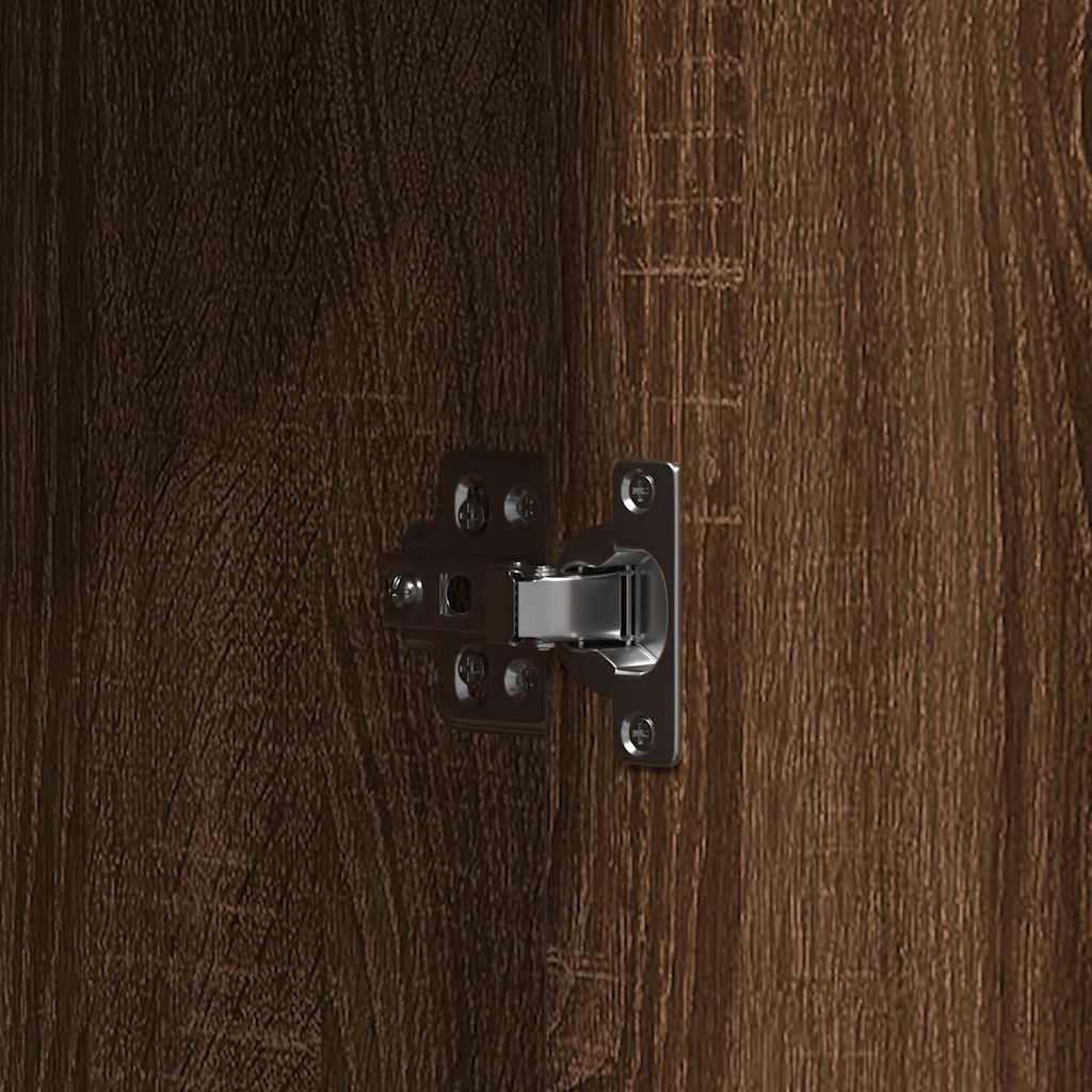 vidaXL Toaletka Brązowy 102 x 33 x 135 cm Materiał drewnopochodny