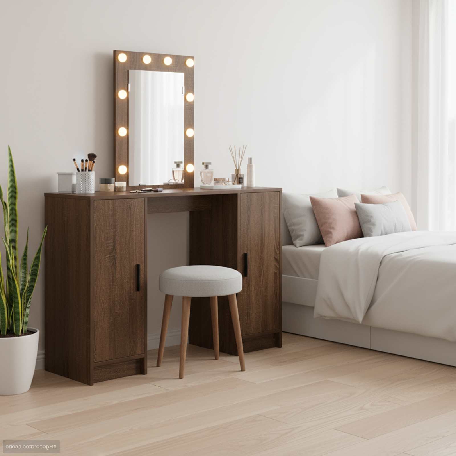 vidaXL Toaletka Brązowy 102 x 33 x 135 cm Materiał drewnopochodny