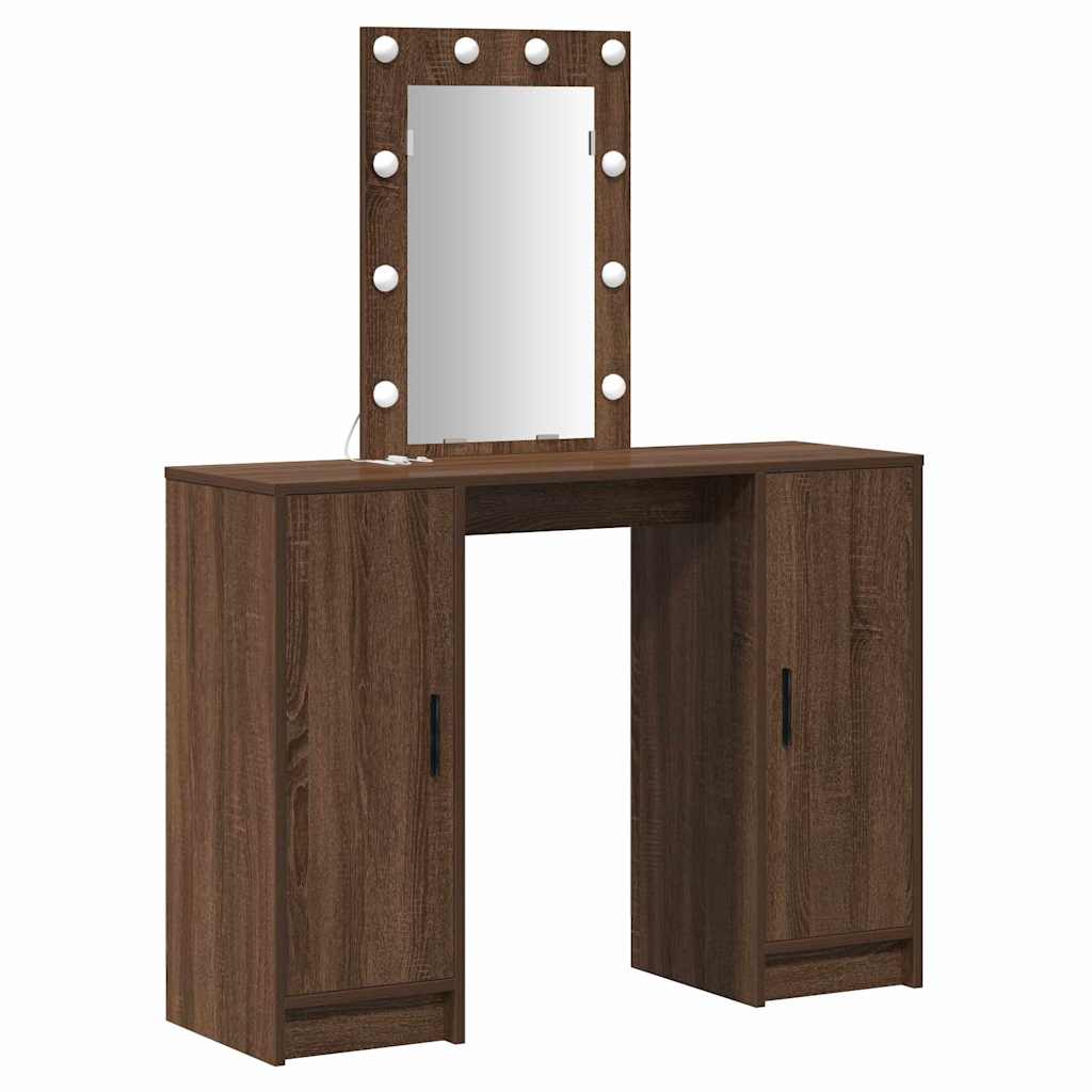 vidaXL Toaletka Brązowy 102 x 33 x 135 cm Materiał drewnopochodny