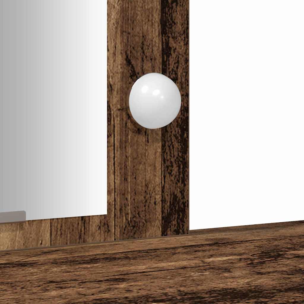 vidaXL Toaletka Brązowy 102 x 33 x 135 cm Materiał drewnopochodny