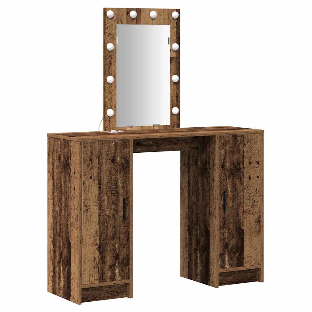 vidaXL Toaletka Brązowy 102 x 33 x 135 cm Materiał drewnopochodny