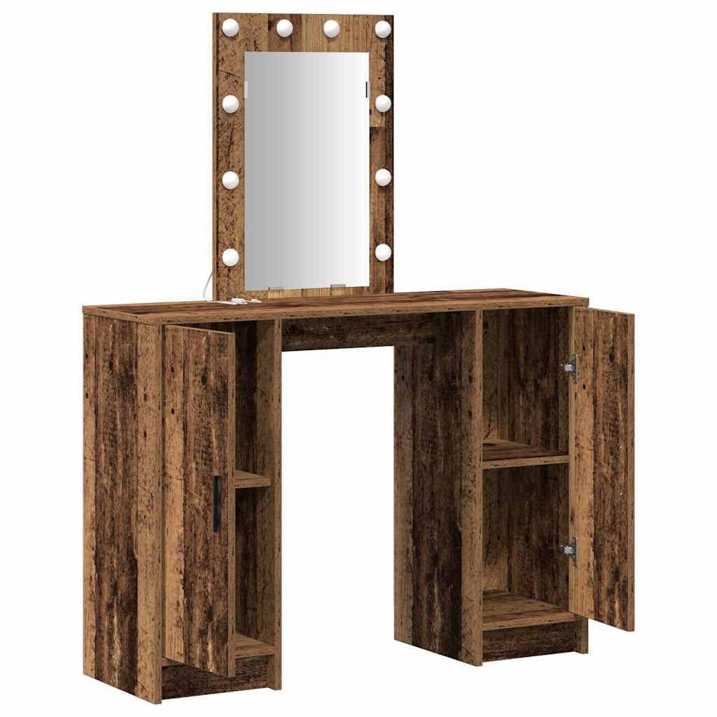 vidaXL Toaletka Brązowy 102 x 33 x 135 cm Materiał drewnopochodny