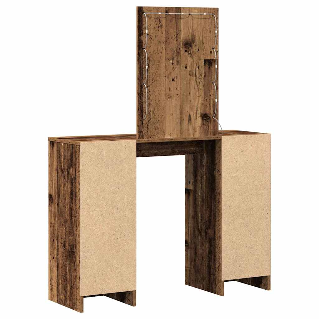 vidaXL Toaletka Brązowy 102 x 33 x 135 cm Materiał drewnopochodny