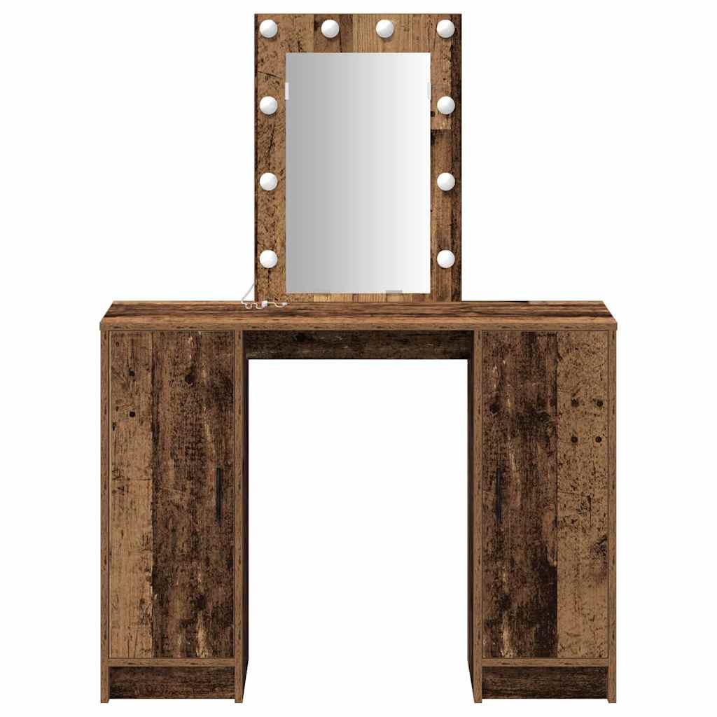 vidaXL Toaletka Brązowy 102 x 33 x 135 cm Materiał drewnopochodny