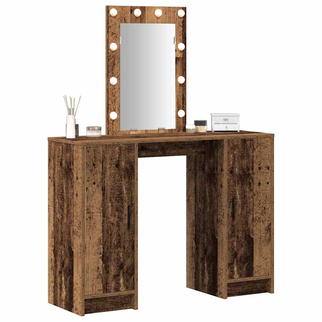 vidaXL Toaletka Brązowy 102 x 33 x 135 cm Materiał drewnopochodny