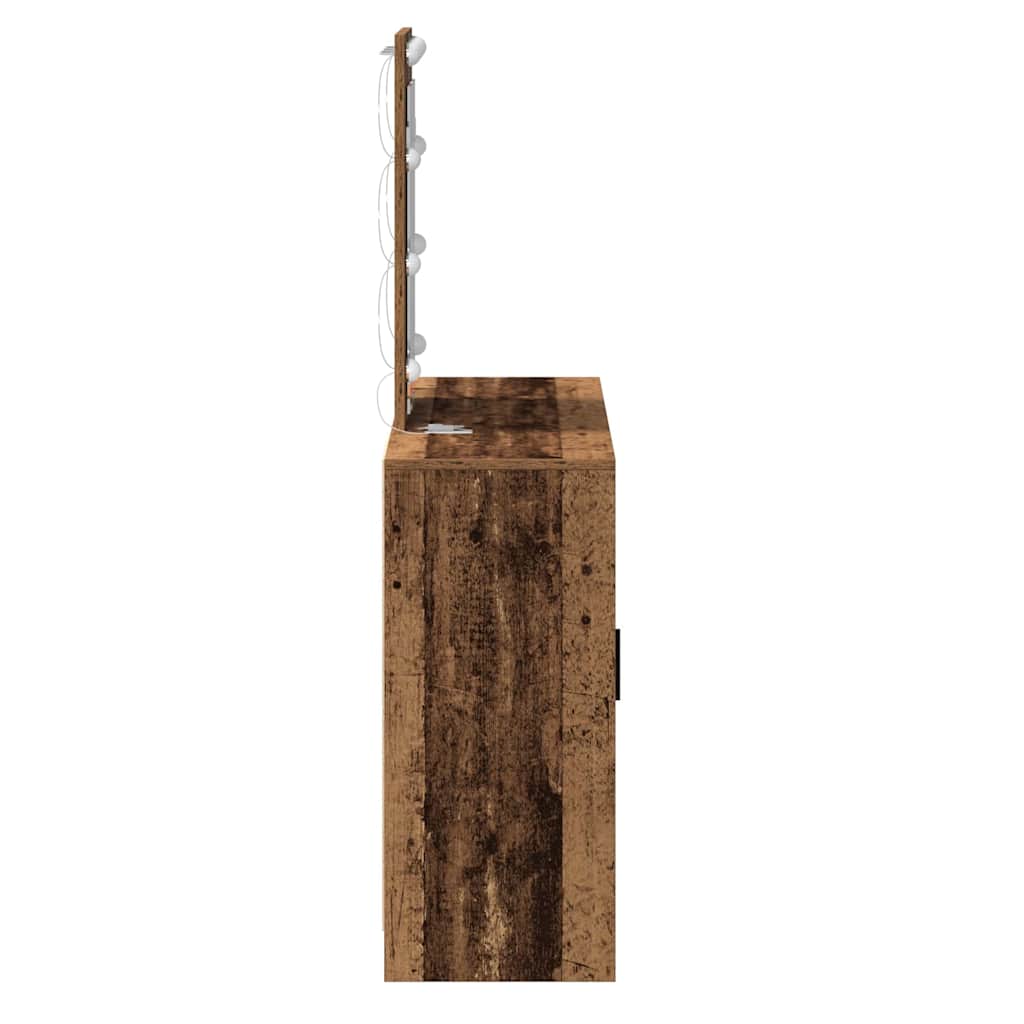 vidaXL Toaletka Brązowy 102 x 33 x 135 cm Materiał drewnopochodny