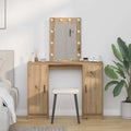 vidaXL Toaletka Brązowy 102 x 33 x 135 cm Materiał drewnopochodny