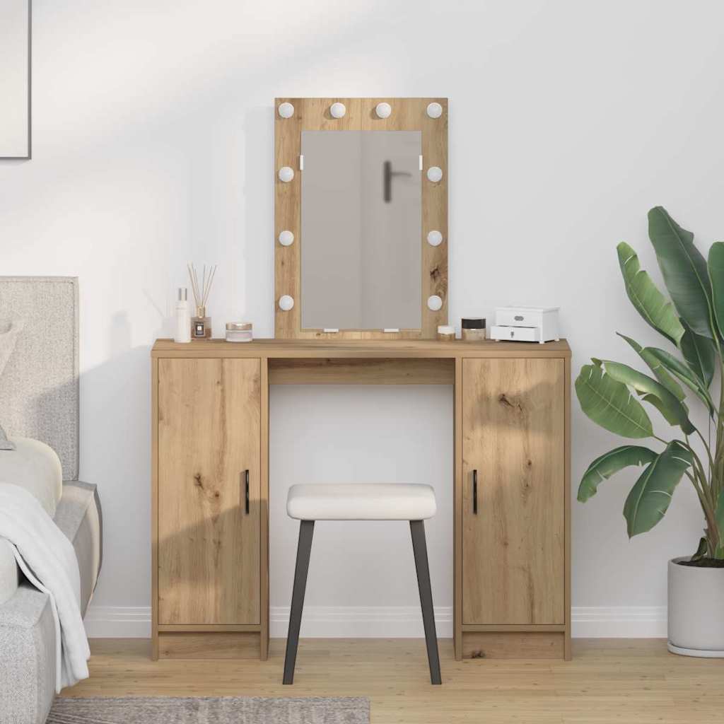 vidaXL Toaletka Brązowy 102 x 33 x 135 cm Materiał drewnopochodny
