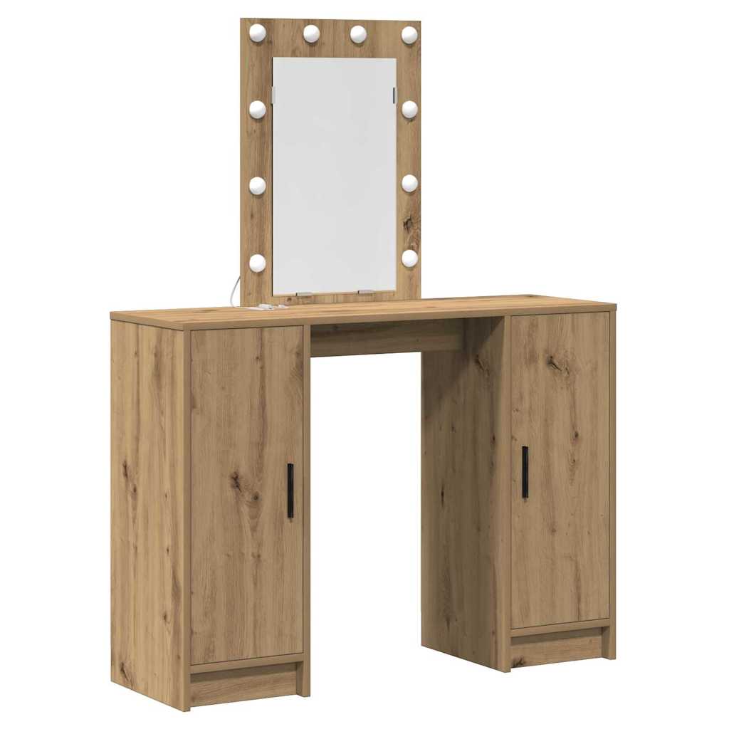 vidaXL Toaletka Brązowy 102 x 33 x 135 cm Materiał drewnopochodny