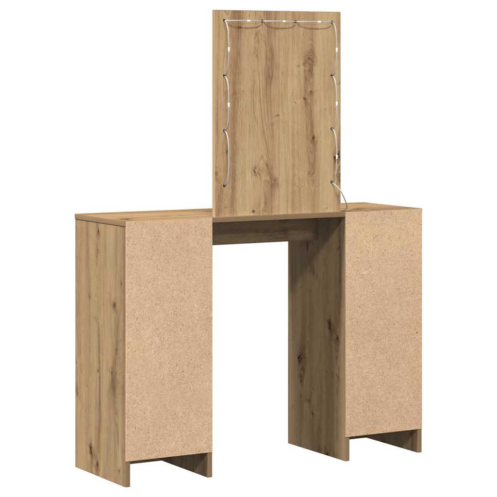 vidaXL Toaletka Brązowy 102 x 33 x 135 cm Materiał drewnopochodny