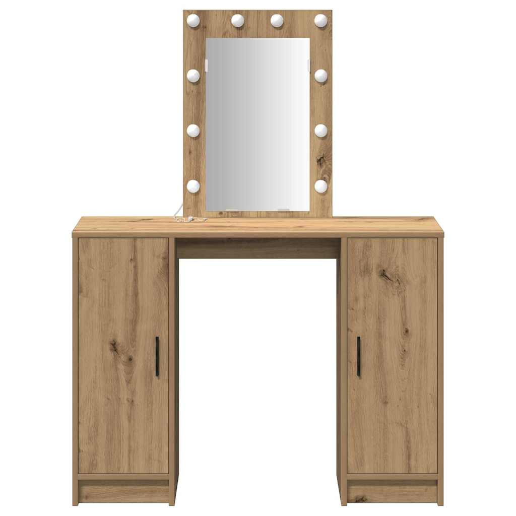vidaXL Toaletka Brązowy 102 x 33 x 135 cm Materiał drewnopochodny