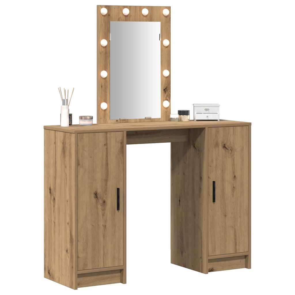 vidaXL Toaletka Brązowy 102 x 33 x 135 cm Materiał drewnopochodny