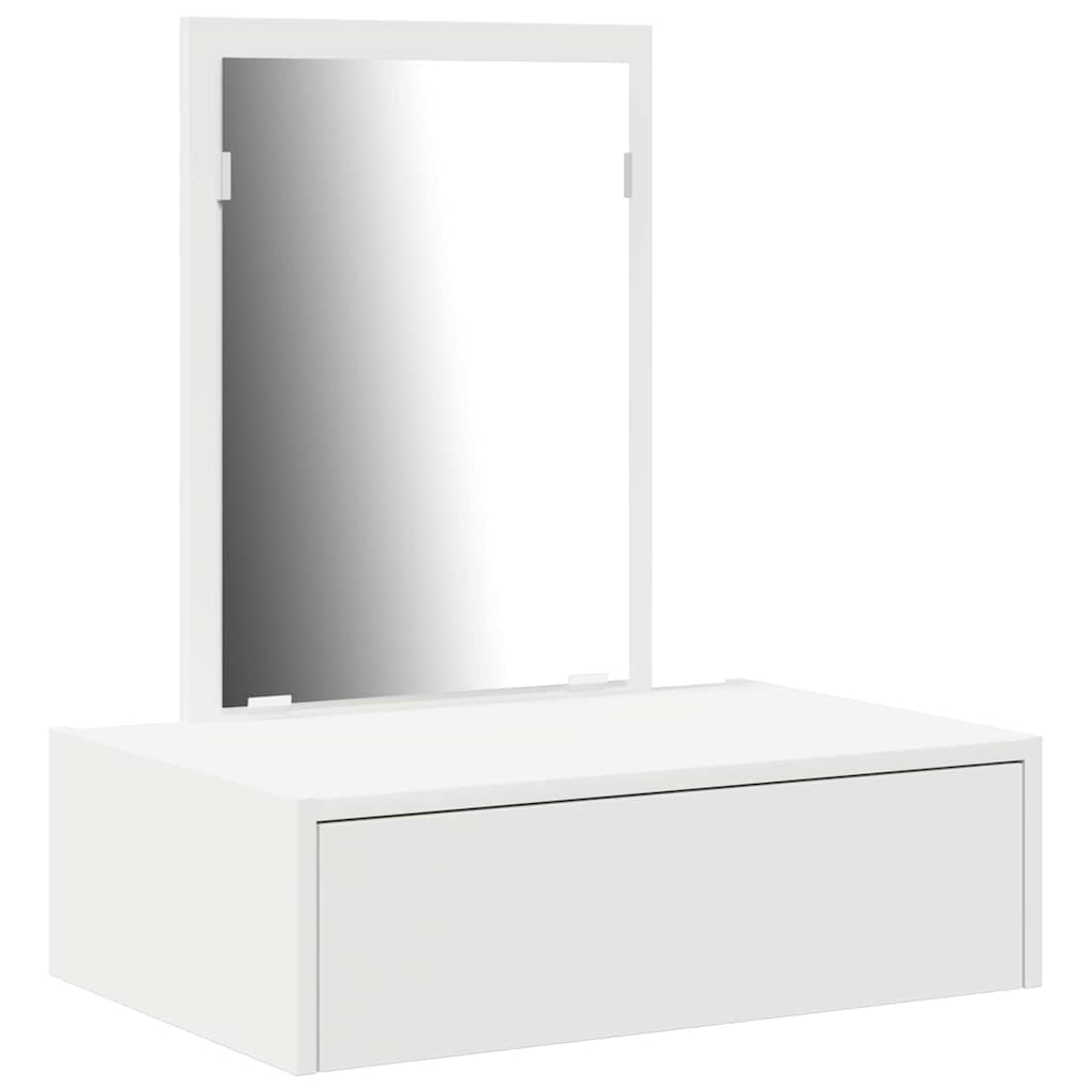 vidaXL Toaletka Biały 60 x 40 x 70 cm Materiał drewnopochodny