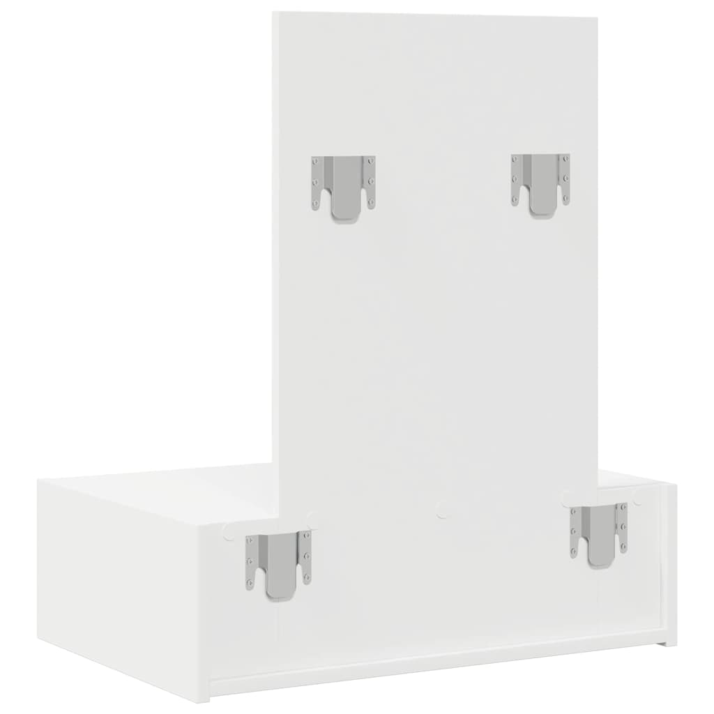 vidaXL Toaletka Biały 60 x 40 x 70 cm Materiał drewnopochodny