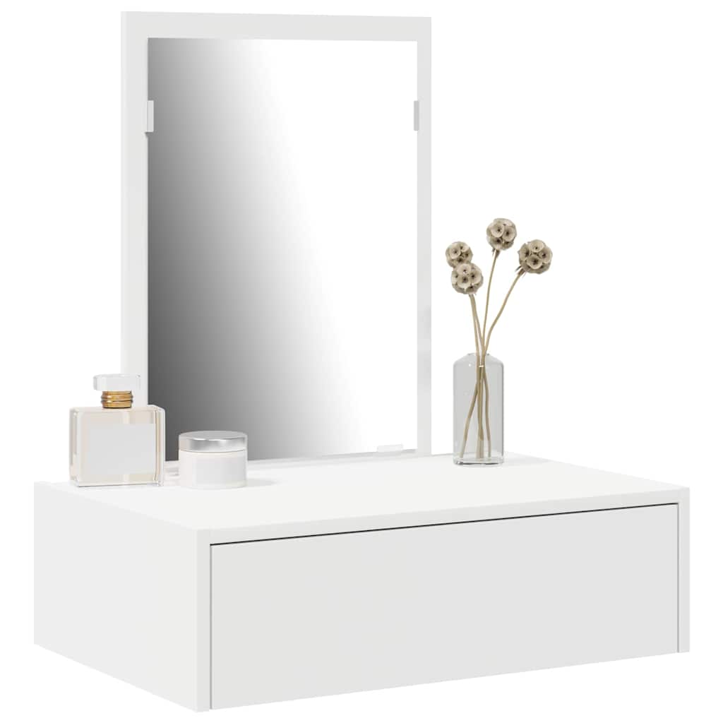 vidaXL Toaletka Biały 60 x 40 x 70 cm Materiał drewnopochodny