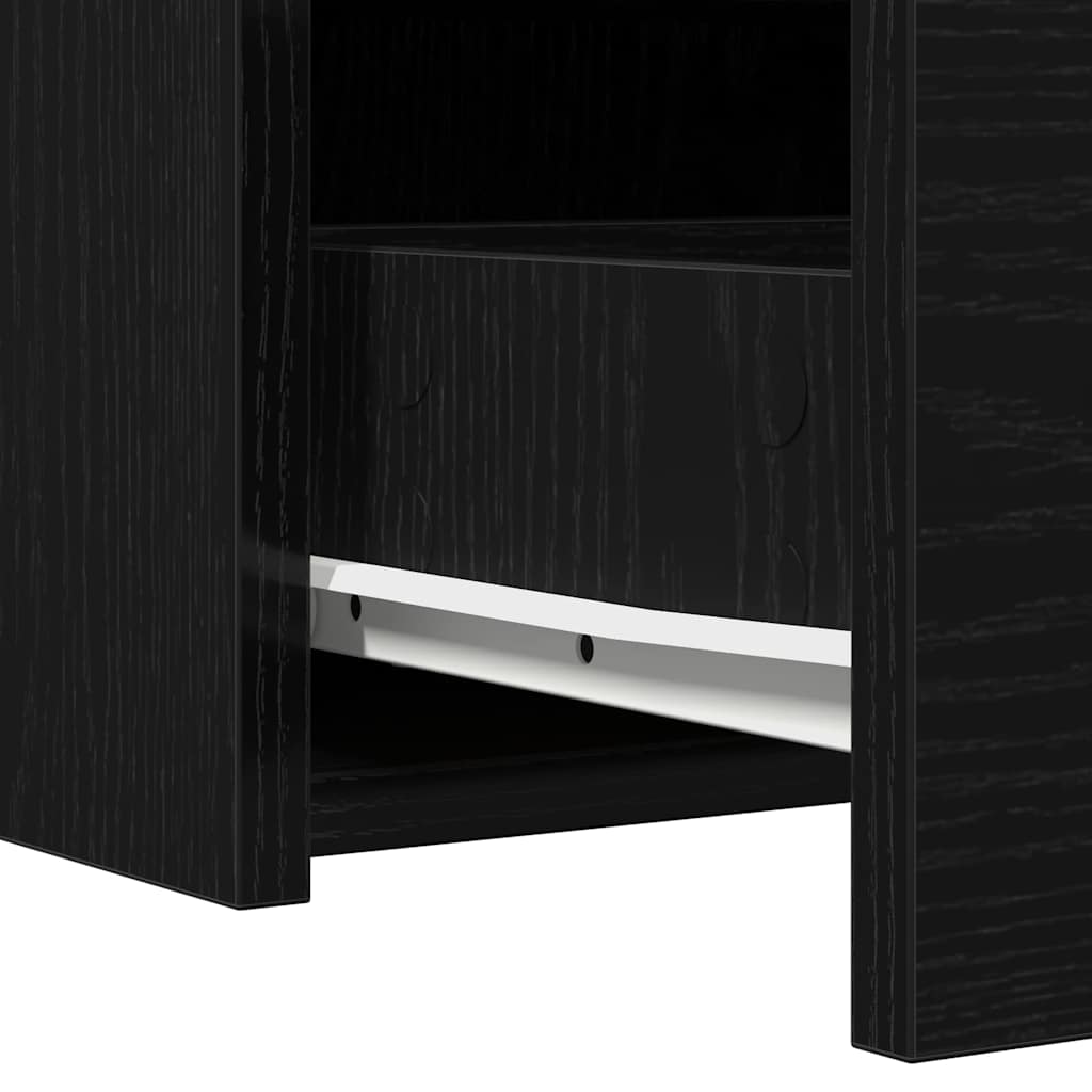 vidaXL Toaletka Czarny 60 x 40 x 70 cm Materiał drewnopochodny