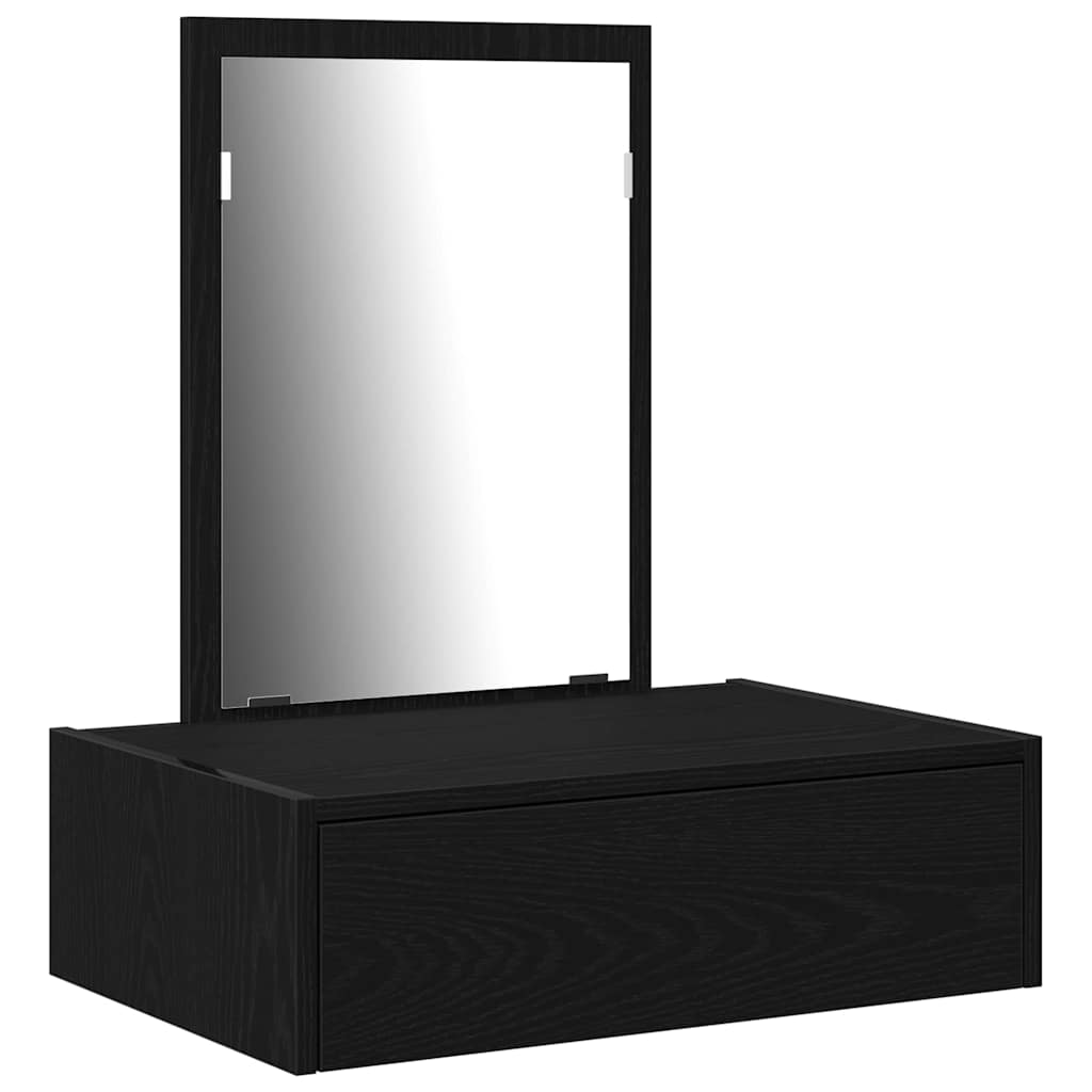 vidaXL Toaletka Czarny 60 x 40 x 70 cm Materiał drewnopochodny