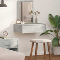 vidaXL Toaletka Szary 60 x 40 x 70 cm Materiał drewnopochodny