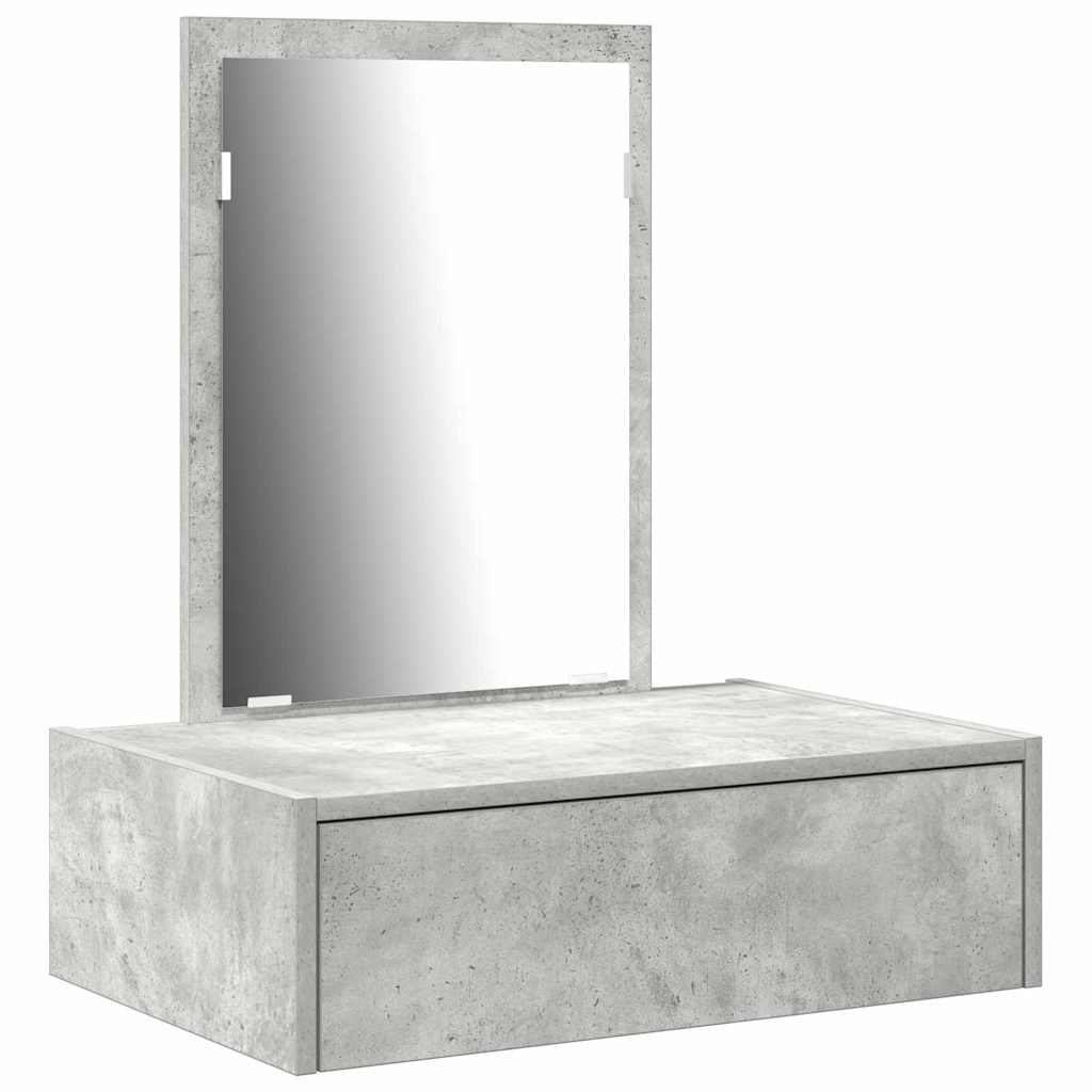 vidaXL Toaletka Szary 60 x 40 x 70 cm Materiał drewnopochodny