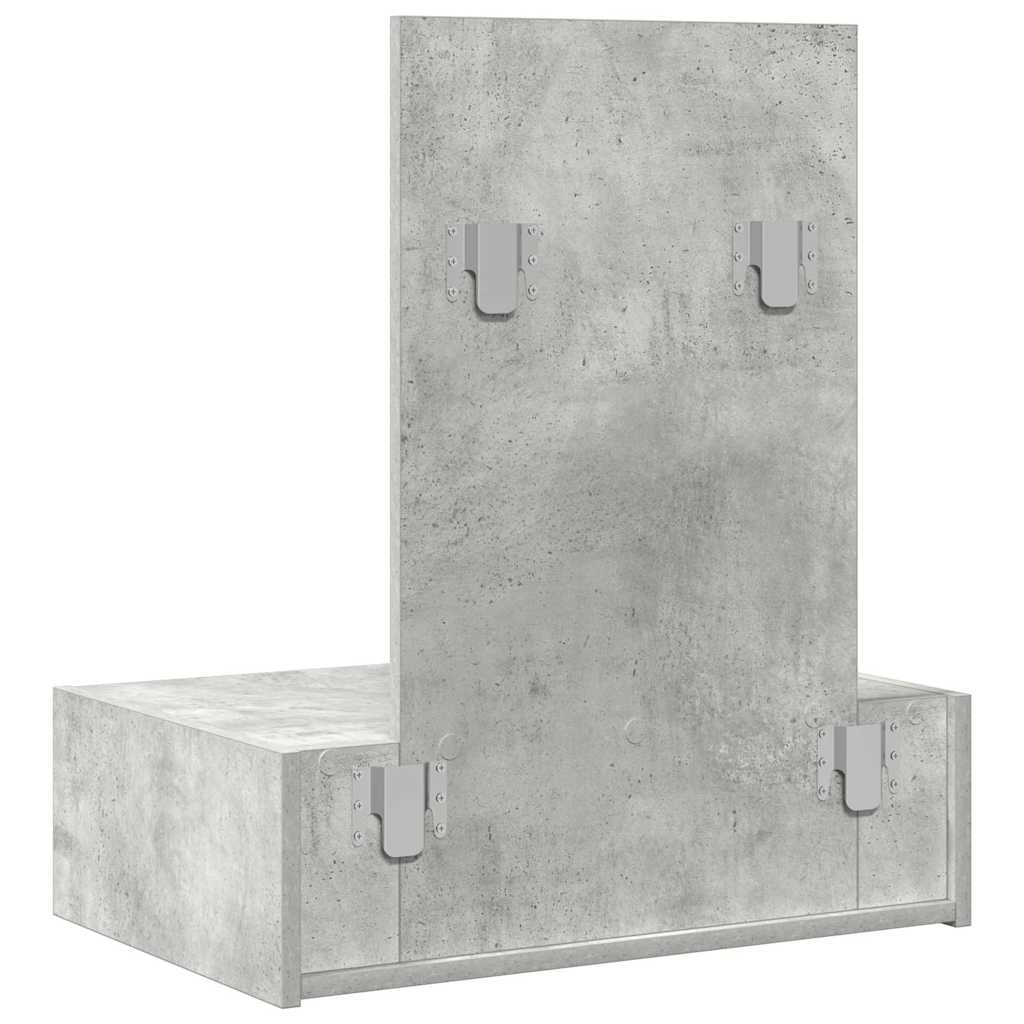 vidaXL Toaletka Szary 60 x 40 x 70 cm Materiał drewnopochodny