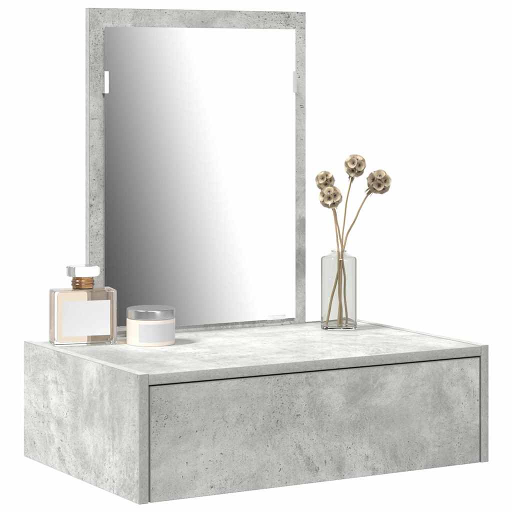 vidaXL Toaletka Szary 60 x 40 x 70 cm Materiał drewnopochodny