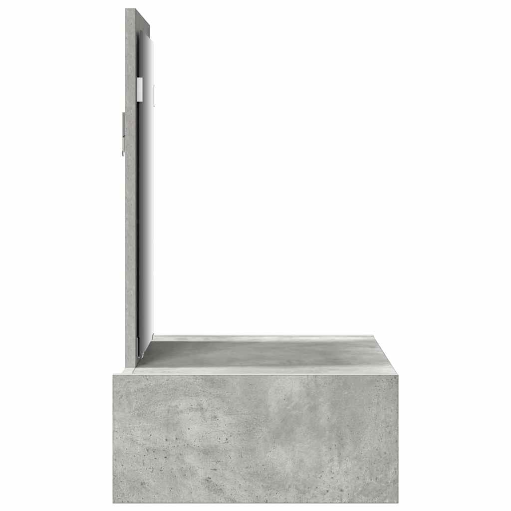 vidaXL Toaletka Szary 60 x 40 x 70 cm Materiał drewnopochodny