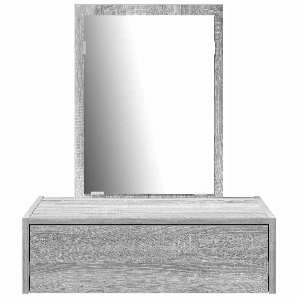 vidaXL Toaletka Szary 60 x 40 x 70 cm Materiał drewnopochodny