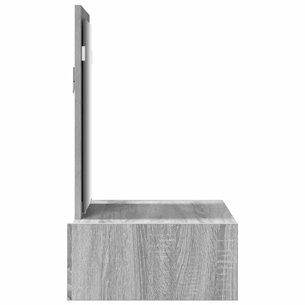 vidaXL Toaletka Szary 60 x 40 x 70 cm Materiał drewnopochodny