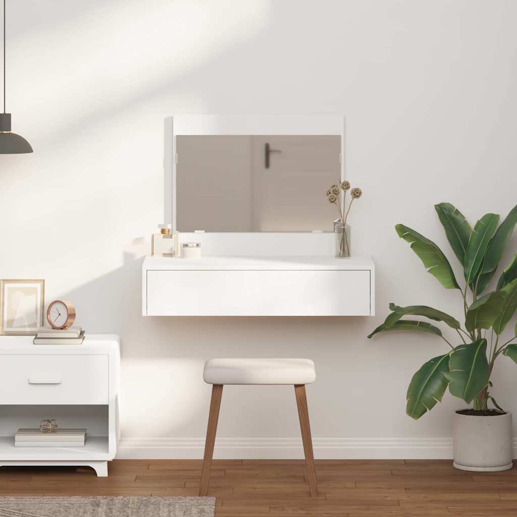 vidaXL Toaletka Biały 83 x 40 x 70 cm Materiał drewnopochodny